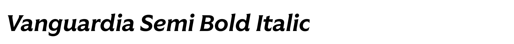 Vanguardia Semi Bold Italic image